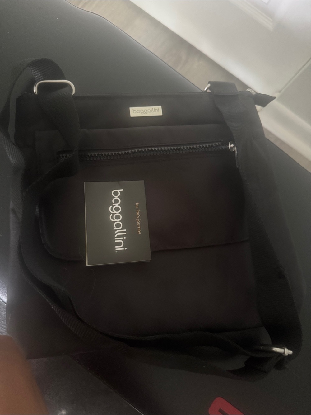 Baggallini Black Crossbody Messenger Bag